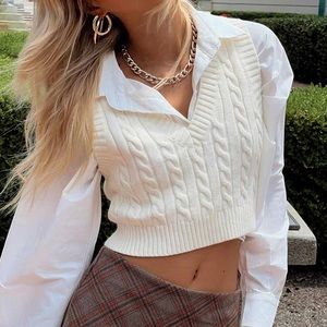 Princess Polly Sydney Cropped Sweater Vest